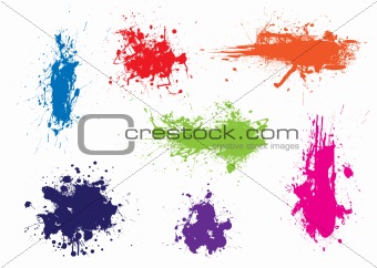 Ink splat grunge colour
