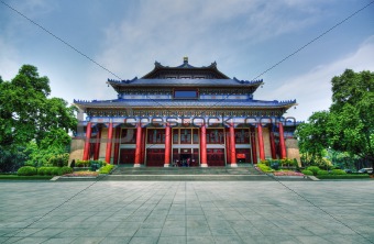 Sun Yat-sen Memorial Hall in Guangzhou, China. It is a HDR image. 