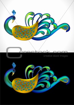 Beautiful Peacock Vector Illustration