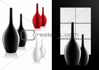 Home Decor Modern Vase Vector Illustration