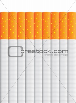 isolated cigarettes