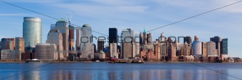 New York - panoramic view of Manhattan skyline