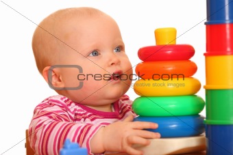 Baby with toys