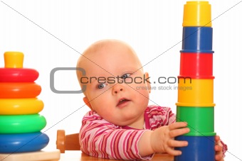 Baby playing