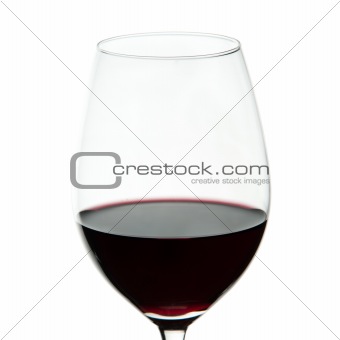 Glass of red wine 