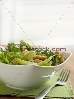 Caesar salad with copyspace