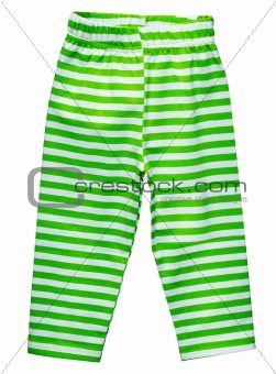 Pants for children isolated on white background