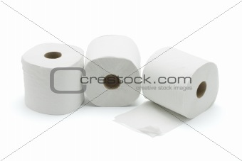Three toilet rolls 