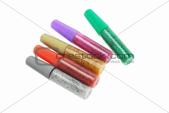 Colorful glitter glue 