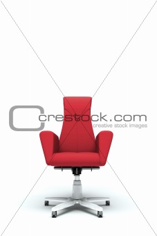 Red office armchair