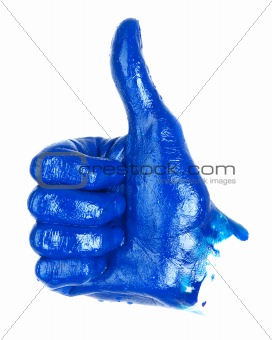 Thumbs up hand sign