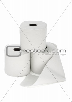 Three toilet rolls