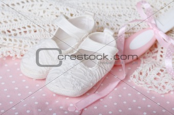 Accessories in pink for baby girl