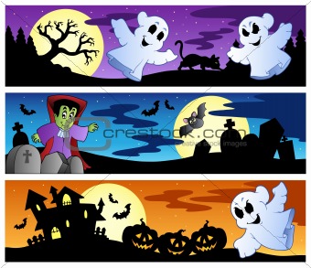 Halloween banners set 1