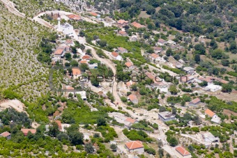Aerial view on small Balkans village - Montenegro