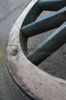 Wagon wheel close up