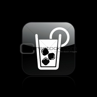 Vector illustration of cocktail icon