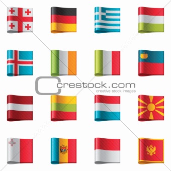 Vector flags. Europe, part 2