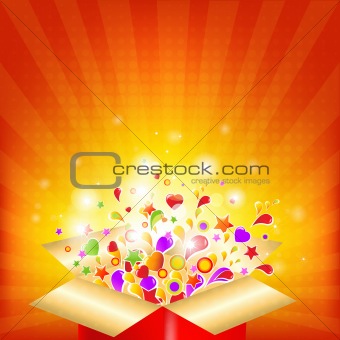 Colorful Gift Red Box