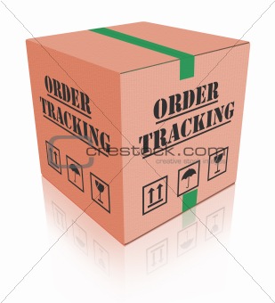 delivery order tracking carboard box package