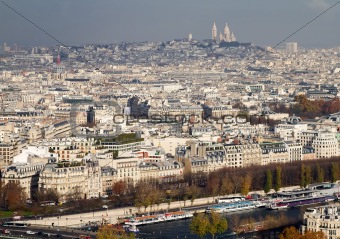 Montmartre Area From Far, Paris