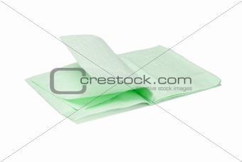 Green facial tissue paper