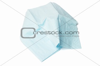 Blue tissue paper
