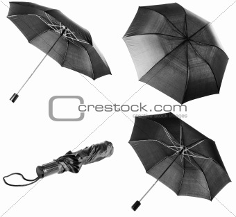 Black umbrella | Isolated