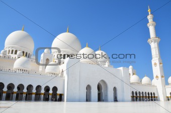 Sheikh Zayed Mosque in Abu Dhabi, United Arab Emirates i, UAE