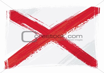 Grunge Alabama flag