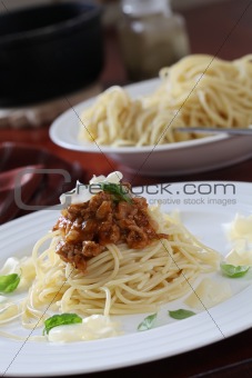 Spaghetti with bolognese