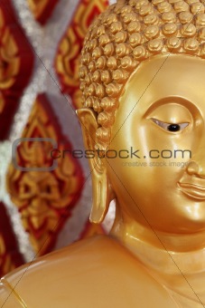 Golden image of Buddha