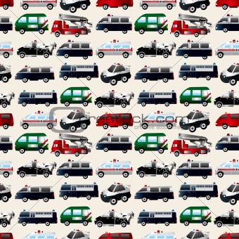  different types car seamless pattern