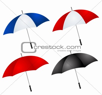 different color umbrellas 