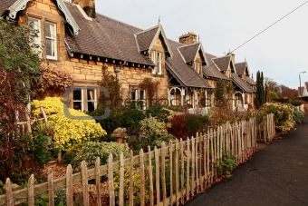 Beautiful, old, traditional Scottish houses 