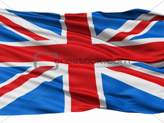 Flag of the United Kingdom Of Great Britain and Northern Ireland, also known as the Union Jack.