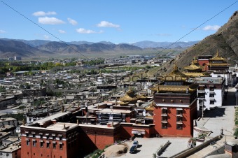 Historic lamasery in Shigatse,Tibet