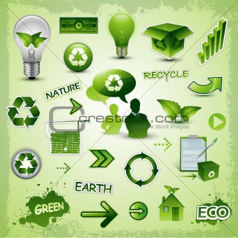 Environment and nature icons and symbols