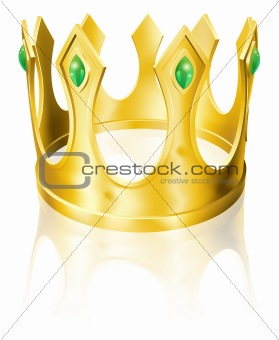 Gold crown illustration