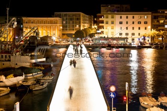 Dalmatian city of Zadar harbor bridge