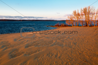 Strukovsky Garden Beach on Volga River in Samara, Russia