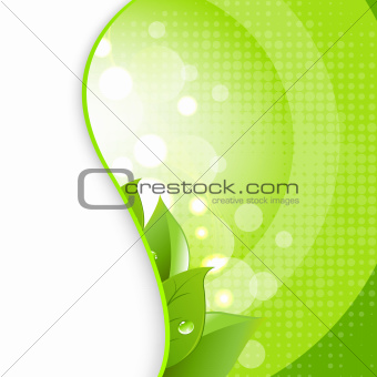 Green Leaves On Natural Background