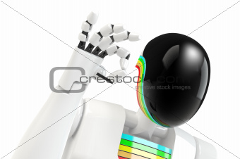 robot hand OK sign