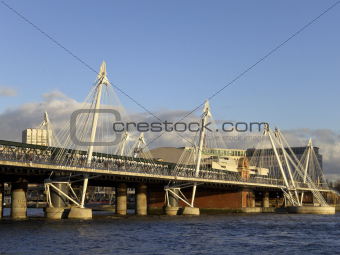 Hungerford bridge in London