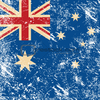 Australia retro flag