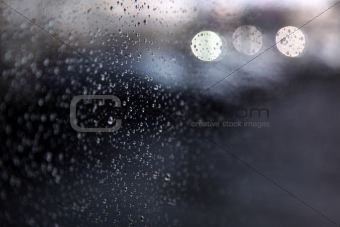 drops of rain on window