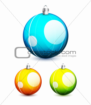 Shiny christmas balls