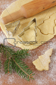 Christmas trees cookies.