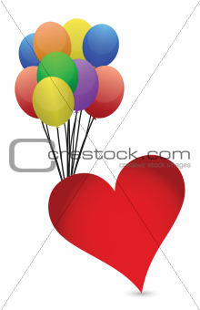 balloons and heart