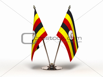 Miniature Flag of Sri Uganda (Isolated)